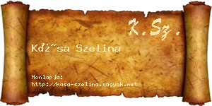 Kása Szelina névjegykártya